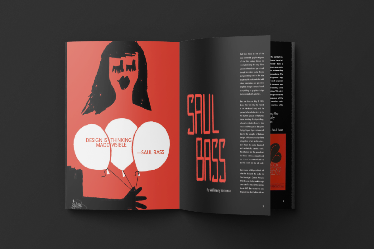 Saul Bass Magazine Spread